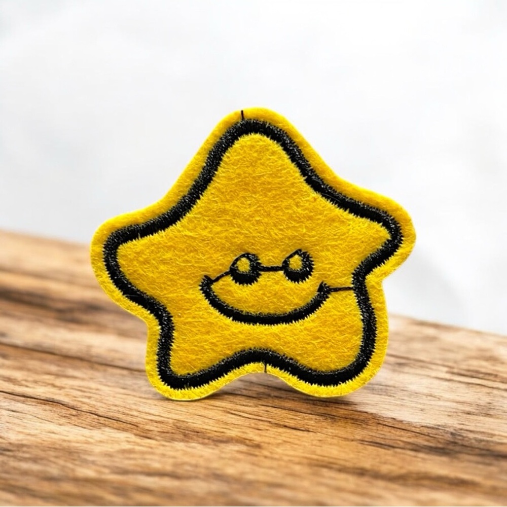 Cheerful Star Embroidered Patch